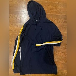 Old Navy - navy blue cotton light weight pullover hoodie